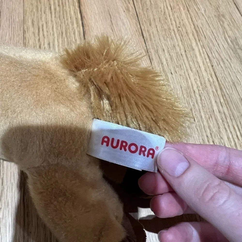 Aurora World Mini Flopsie Prancer Plush Toy 8in Tan Horse Stuffed Animal